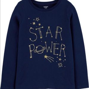 New Carter’s Kids Star Power Long Sleeve Shirt ⭐️
